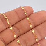 Mirror Flower Chain 2.15gr / 19.8in / 18K Gold +3 $