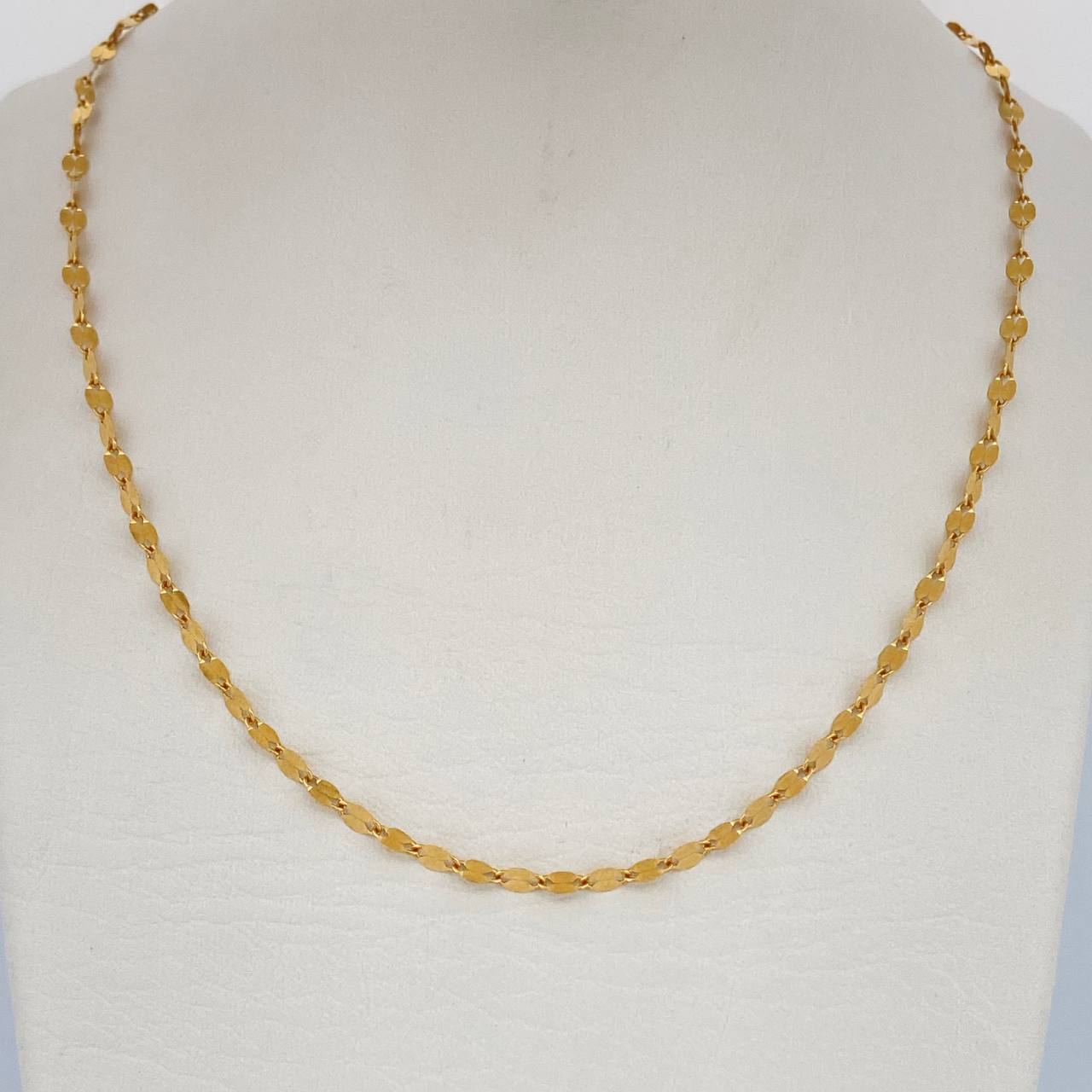 Mirror Flower Chain 2.15gr / 19.8in / 18K Gold +3 $
