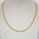 Mirror Flower Chain 2.15gr / 19.8in / 18K Gold +3 $