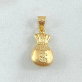 Dije Bolsa Dinero 0.85gr / 2.5cm / Oro 18K