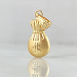Dije Bolsa Dinero 0.85gr / 2.5cm / Oro 18K