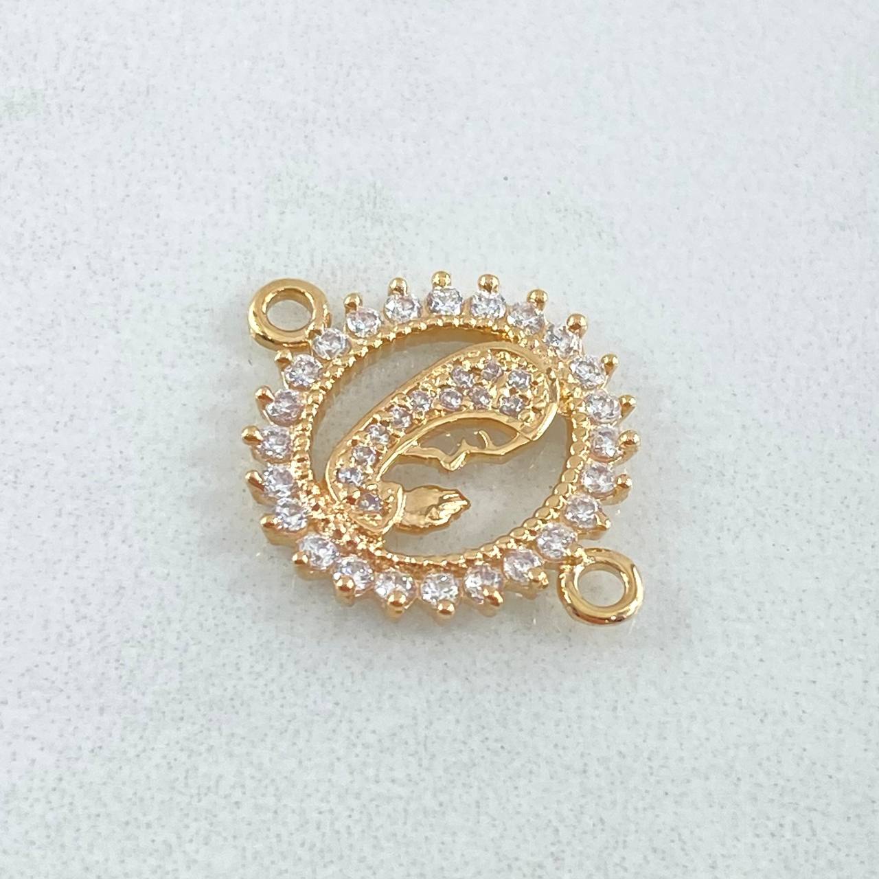 Herraje Virgen Maria 1.85gr / 2cm / Oro 18K