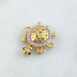 Herraje Tortuga Movil 2.65gr / 1.6cm / Oro 18K