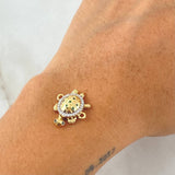 Herraje Tortuga Movil 2.65gr / 1.6cm / Oro 18K