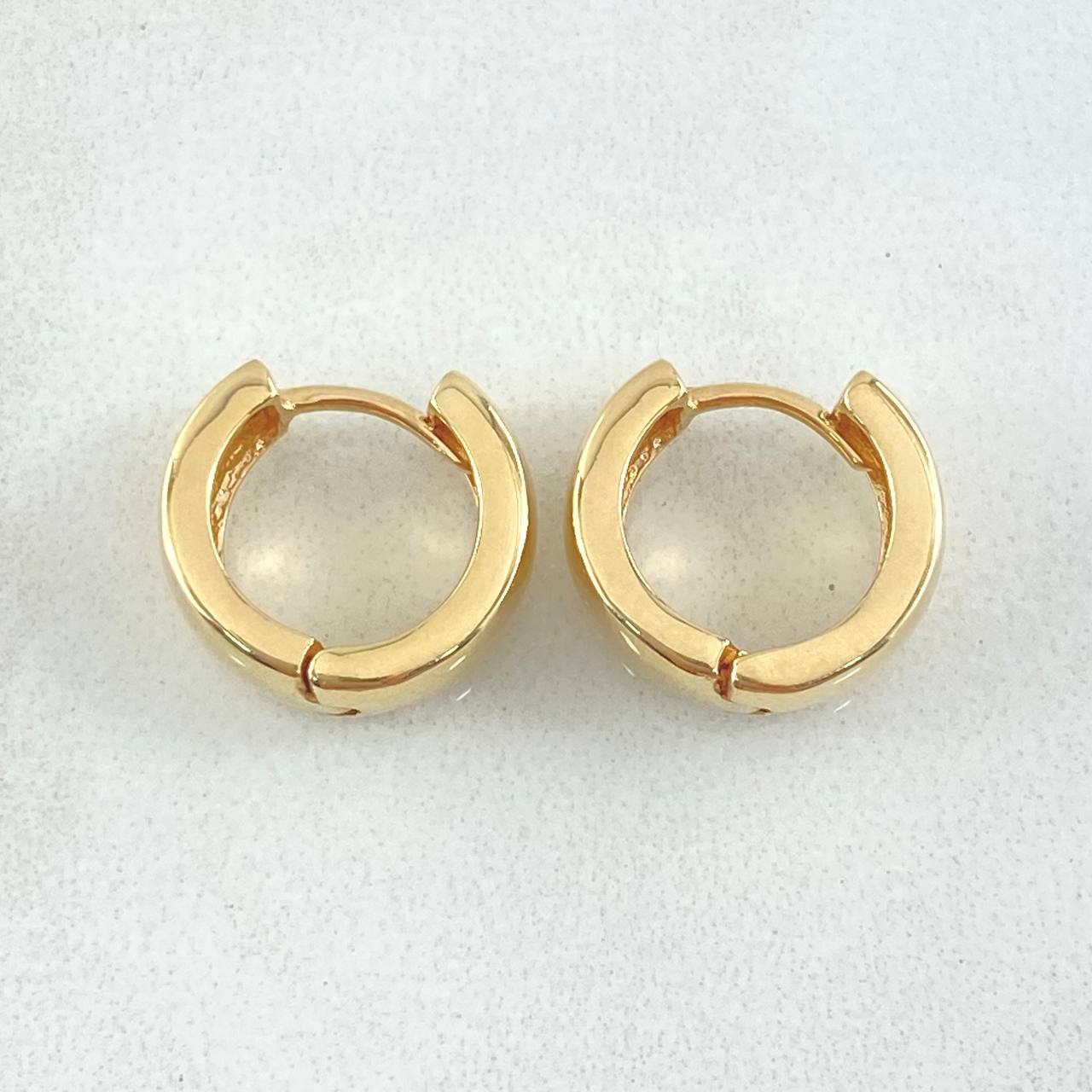Plain Hoop Earrings 3.85gr / 1.3cm / 18K Gold