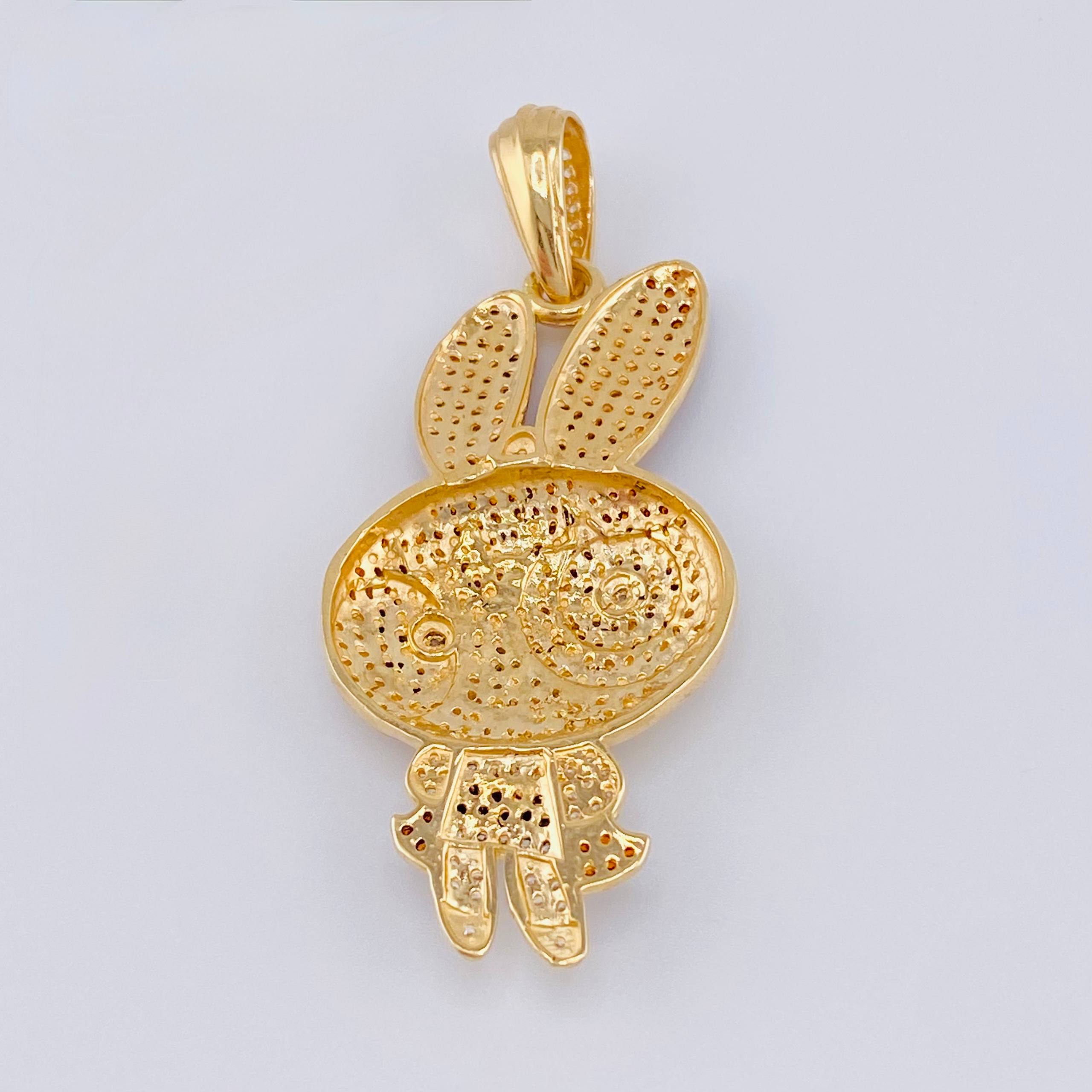 Dije Super Chica Rosada 12.35gr / 2 1/4 in / Oro Amarillo 18K ©