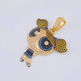 Dije Super Chica Azul 10gr / 1 3/4 in / Oro Amarillo 18K ©