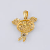 Dije Super Chica Azul 10gr / 1 3/4 in / Oro Amarillo 18K ©