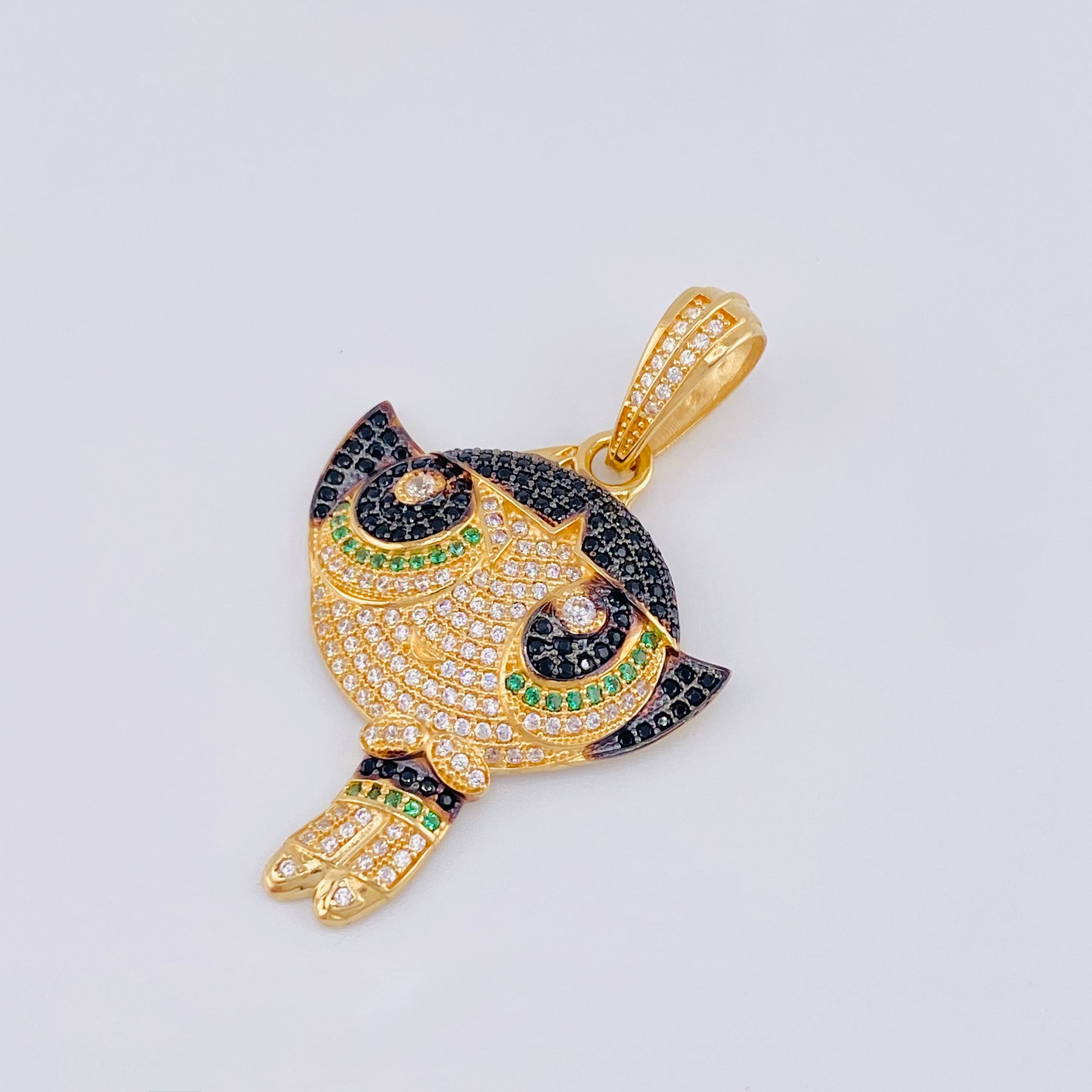 Dije Super Chica Verde 7.95gr / 2 in / Oro Amarillo 18K ©