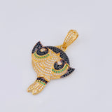 Dije Super Chica Verde 7.95gr / 2 in / Oro Amarillo 18K ©
