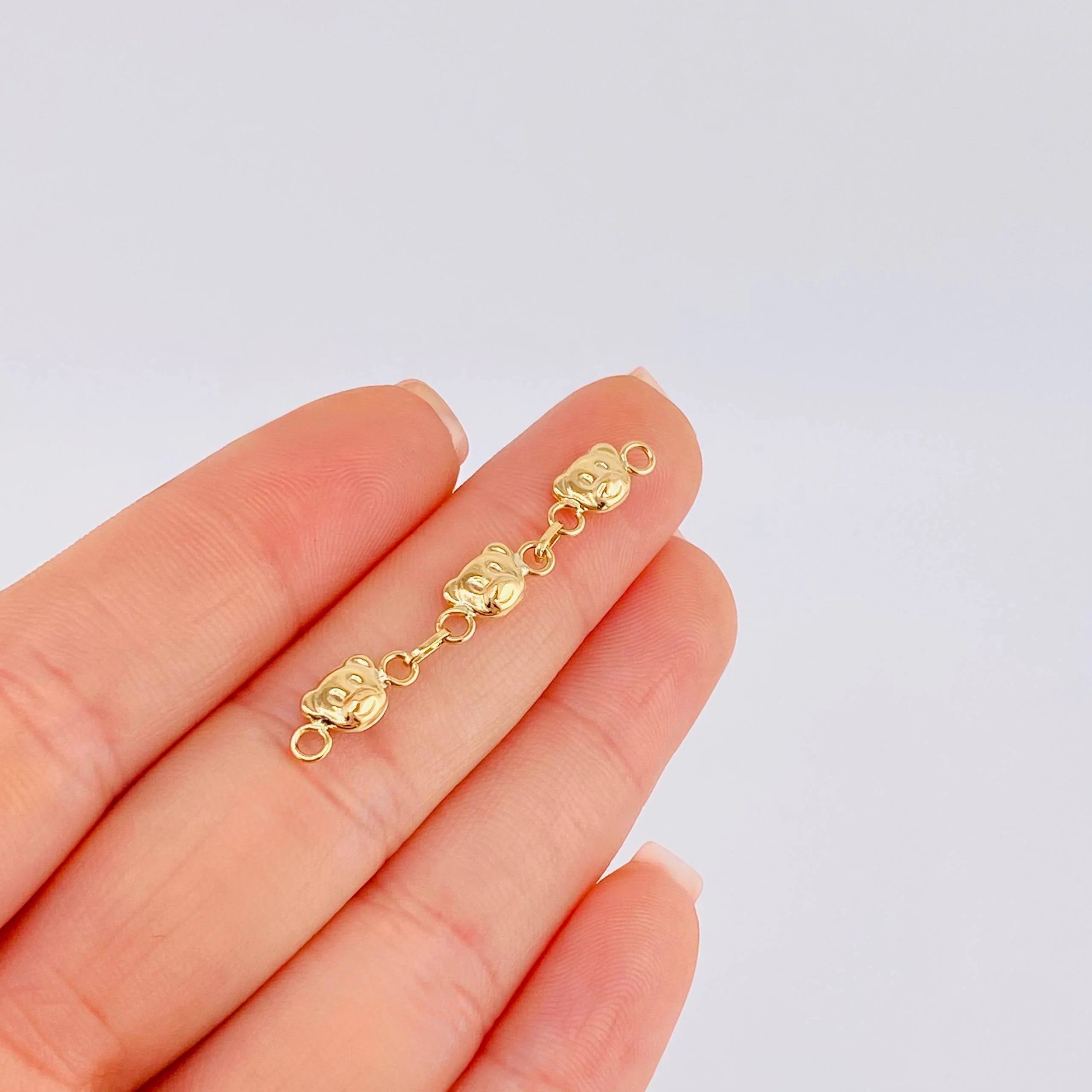 Herraje Retazo Oso 0.85 g / 1 1/2 in Oro Amarillo 18K