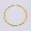 Rope Bracelet 3.75gr / 8 1/4 in / 3.8mm Yellow Gold +3 18K