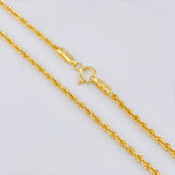 Cadena Lazo 1.9gr / 23 1/2 in / 1.65mm Oro Amarillo +3 18K *