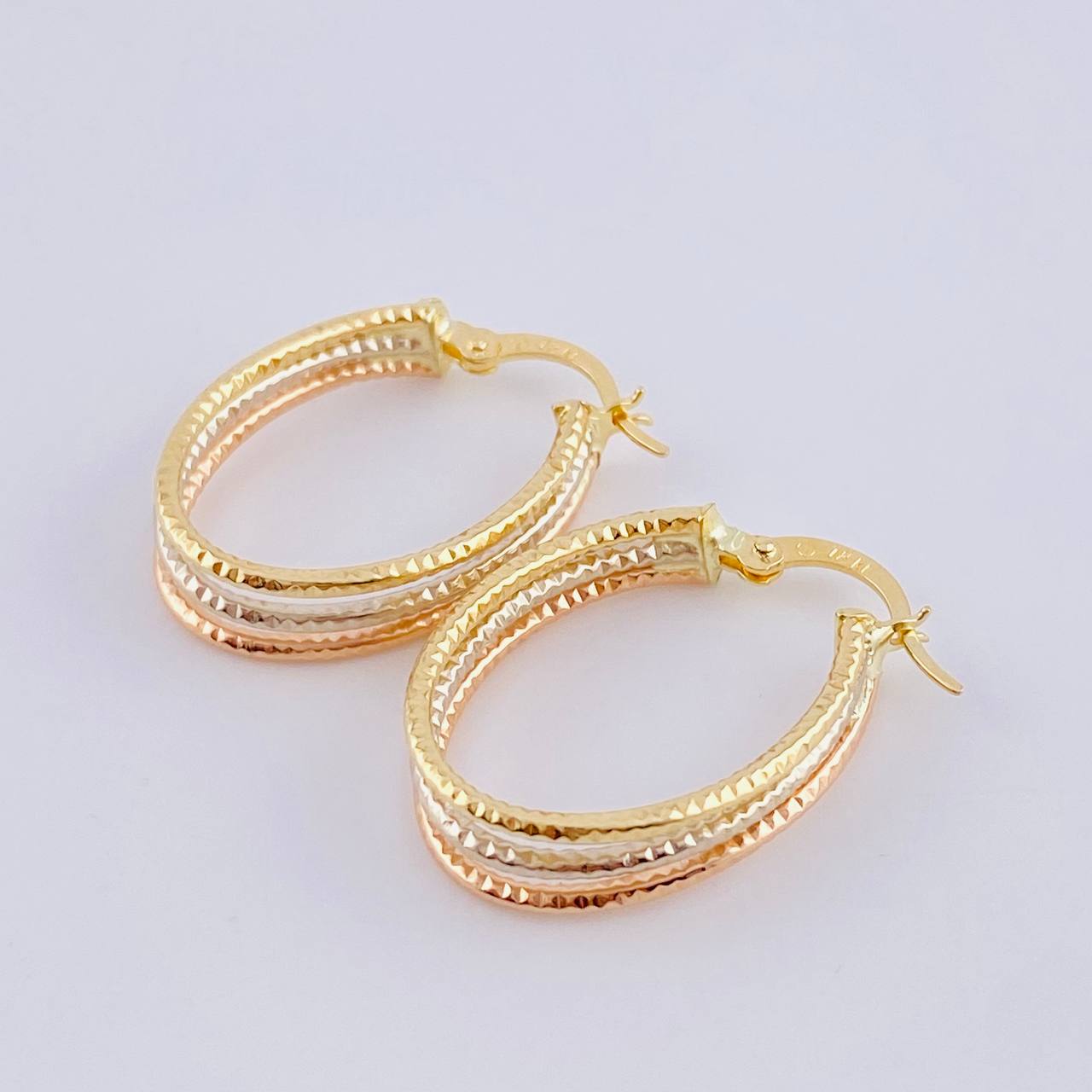 Candongas Daki Ovaladas 1.8 g / 1 in Tres Oros 18K