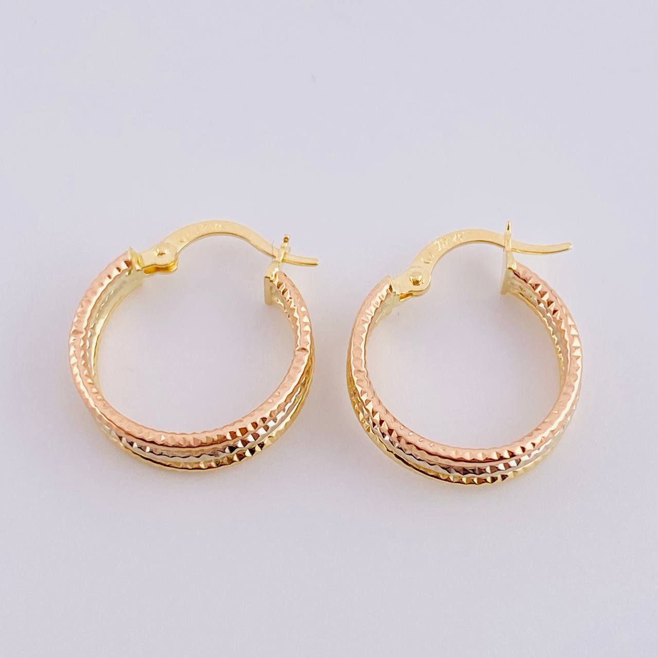 Candongas Aleja 1.8g / 3/4 in Tres Oros 18K