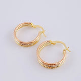 Candongas Daki 1.65 g / 3/4 in Tres Oros 18K