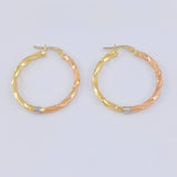 Candongas Lady 2.75 g / 1 1/4 in Tres Oros 18K