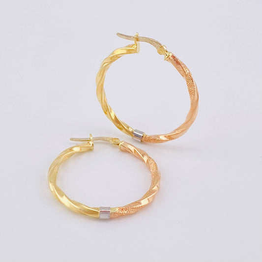 Candongas Lady 2.75 g / 1 1/4 in Tres Oros 18K