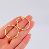 Candongas Lady 2.75 g / 1 1/4 in Tres Oros 18K