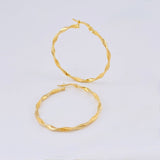 Candongas Asby 2.4 g / 1 1/2 in Oro Amarillo 18K