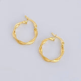 Candongas Melcocha 1.5 g / 3/4 in Oro Amarillo 18K