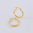 Candongas Melcocha 1.5 g / 3/4 in Oro Amarillo 18K