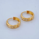 Hoop Earrings Track 0.85gr / 1/2 in / 18K Gold $