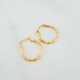 Candongas Kari 1.1 g / 3/4 in Oro Amarillo 18K