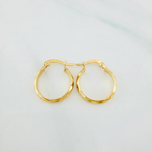Candongas Nia 1.4 g / 3/4 in Oro Amarillo 18K