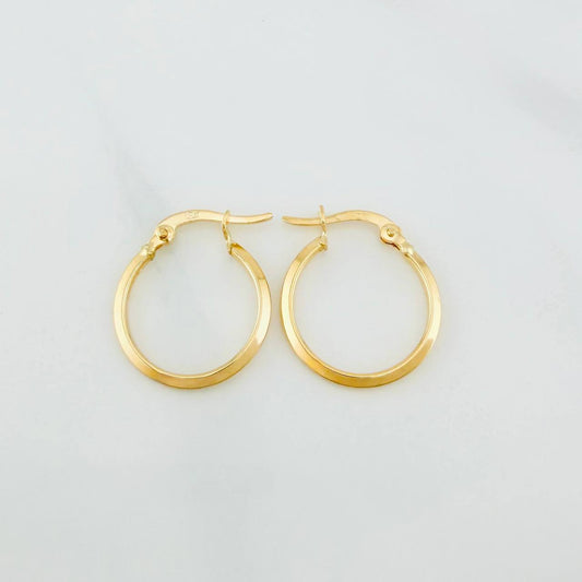 Hoop Earrings Clau 1 g / 3/4 in Yellow Gold 18K
