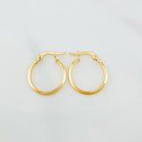 Candongas Clau 1 g / 3/4 in Oro Amarillo 18K