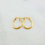 Candongas Clau 0.85 g / 1/2 in Oro Amarillo 18K
