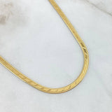 Cadena Espejo Diagonal 8.55gr / 17 3/4 in / 3.3mm Oro Amarillo +3 18K *