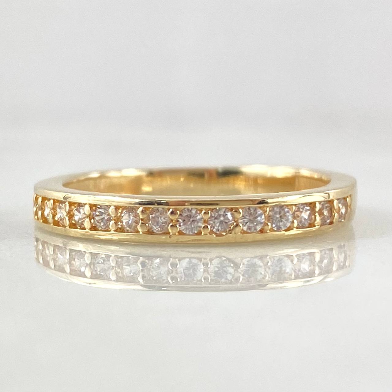 Anillo Medio Carril Grueso 2.7gr / T6 1/2 / Oro 18K *