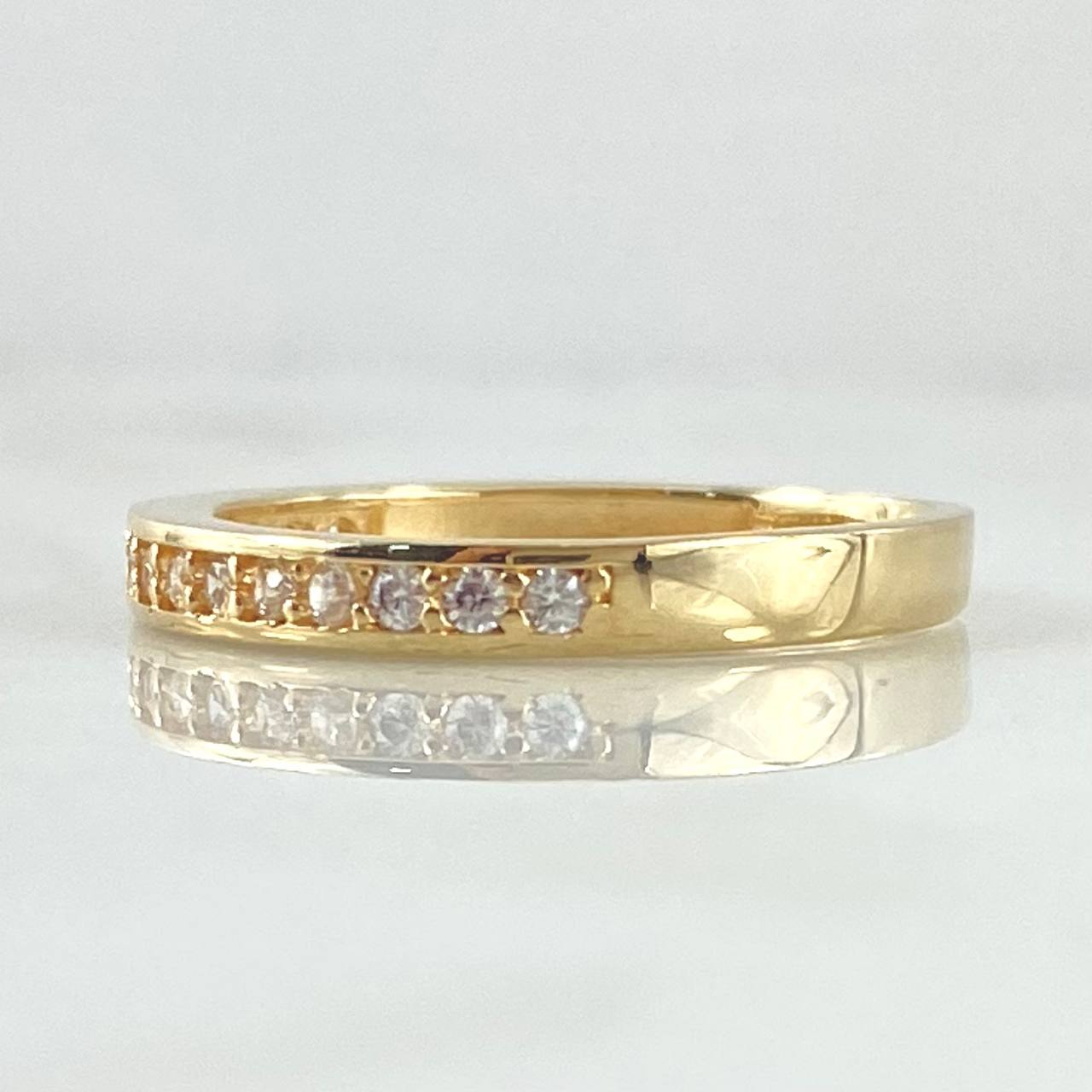 Anillo Medio Carril Grueso 2.7gr / T6 1/2 / Oro 18K *
