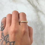 Anillo Medio Carril Grueso 2.7gr / T6 1/2 / Oro 18K *