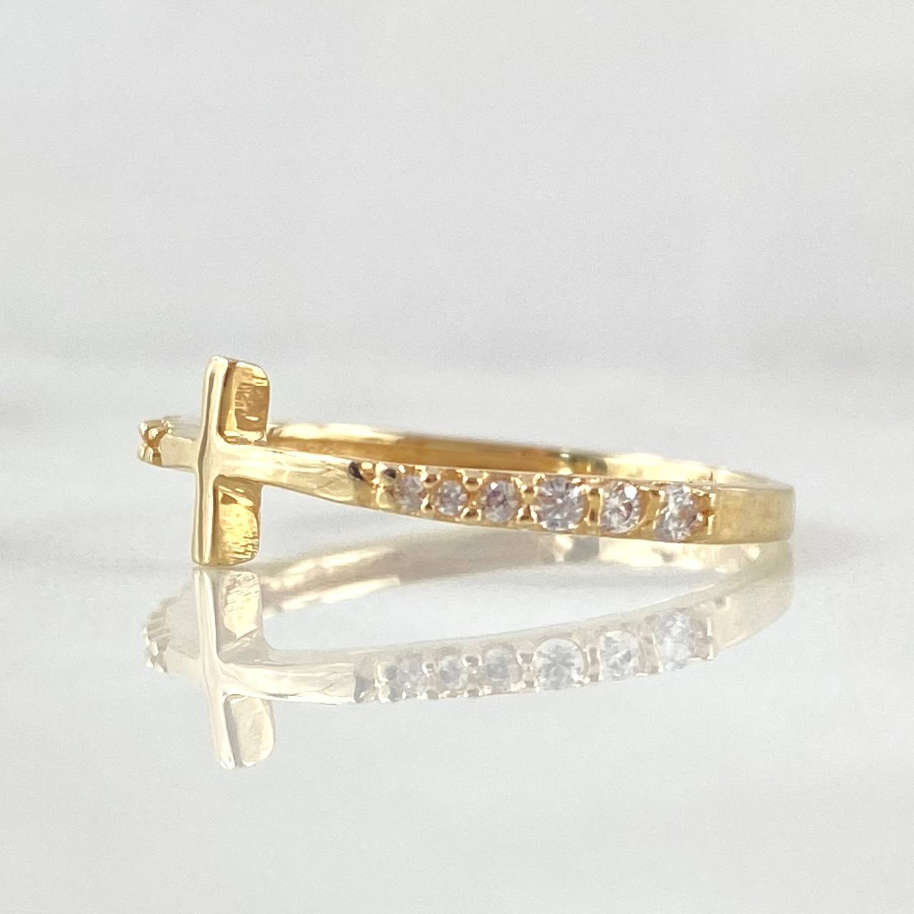 Ring Cross Ring 1.7gr / Size 7 / 18K Gold *