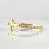Ring Cross Ring 1.7gr / Size 7 / 18K Gold *