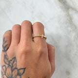 Ring Cross Ring 1.7gr / Size 7 / 18K Gold *