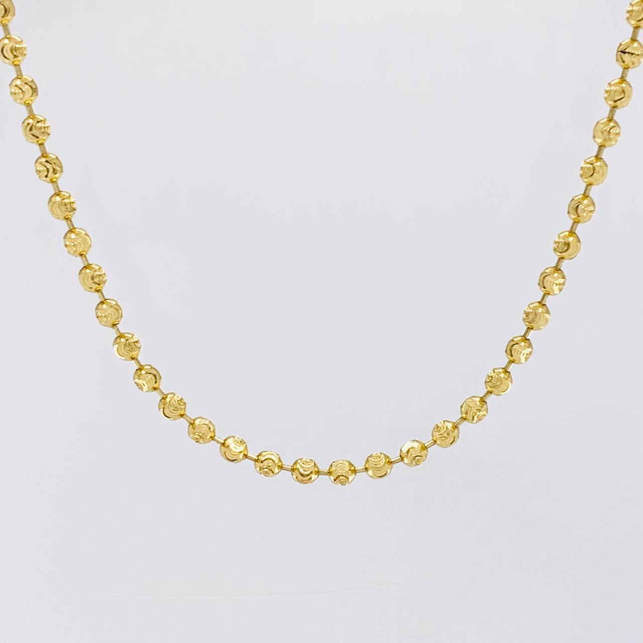 Half Moon Military Chain 16.25g / 26 in / 2.8mm 18K Yellow Gold