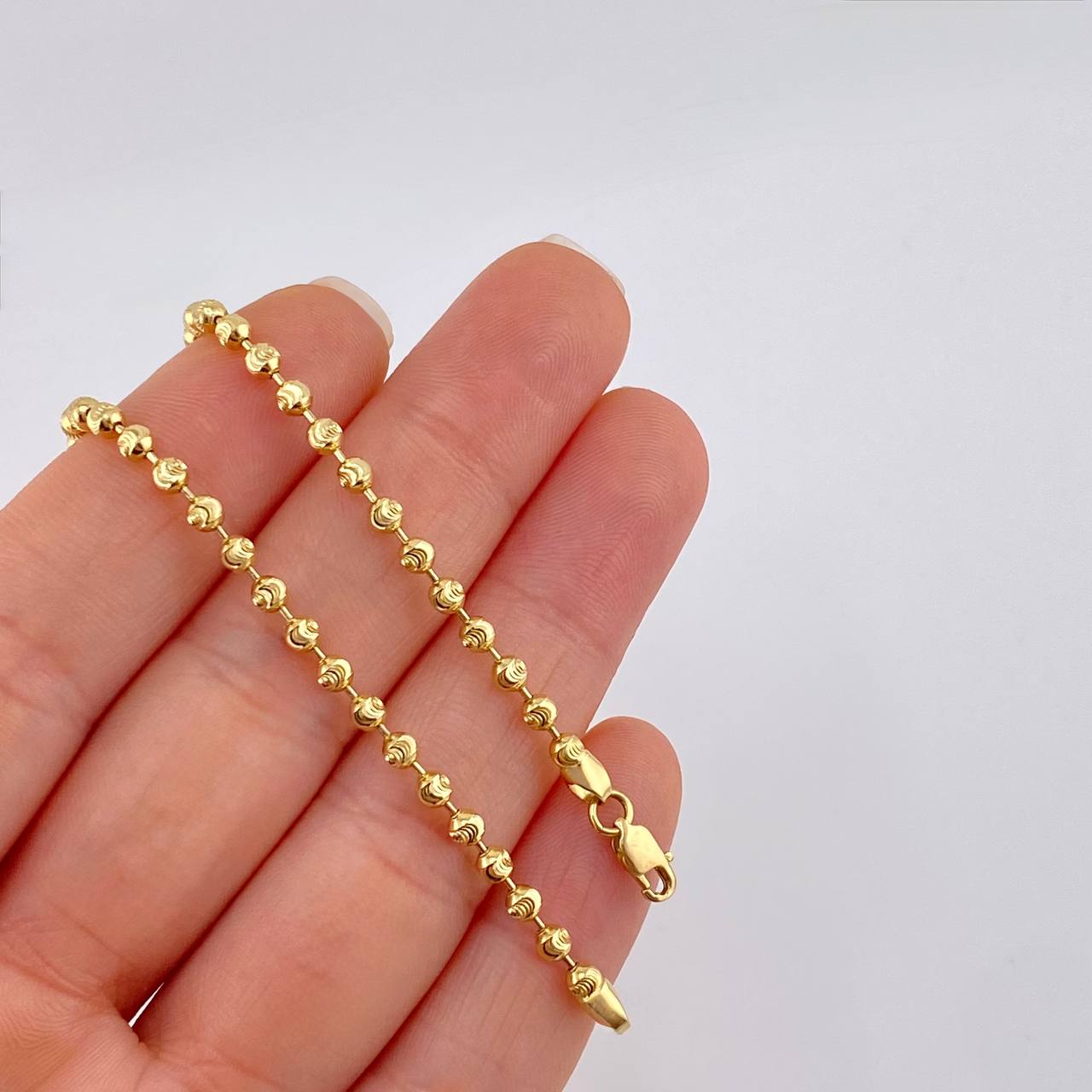 Half Moon Military Chain 16.25g / 26 in / 2.8mm 18K Yellow Gold
