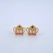 Topos Corona Estrella 1.55gr / 9mm Circones Blancos Fucsia Oro Amarillo 18K ©