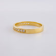 Anillo Argolla Carril Tupido 2.9 g / T7 1/2 Oro Amarillo