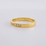 Anillo Argolla Carril Tupido 2.9 g / T7 1/2 Oro Amarillo