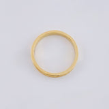 Anillo Argolla Carril Tupido 2.9 g / T7 1/2 Oro Amarillo