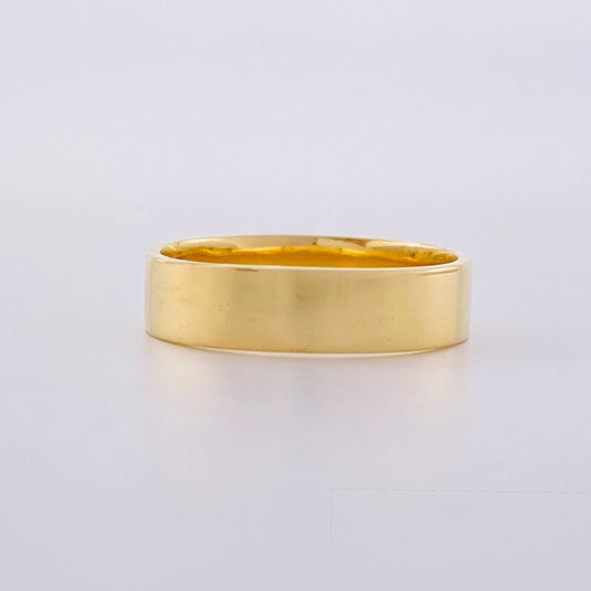 Anillo Argolla Lisa 4 g / T7 Oro Amarillo 18K