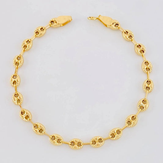 Bracelet Gc 2.65g / 7 1/2 in / 4mm Yellow Gold 18K