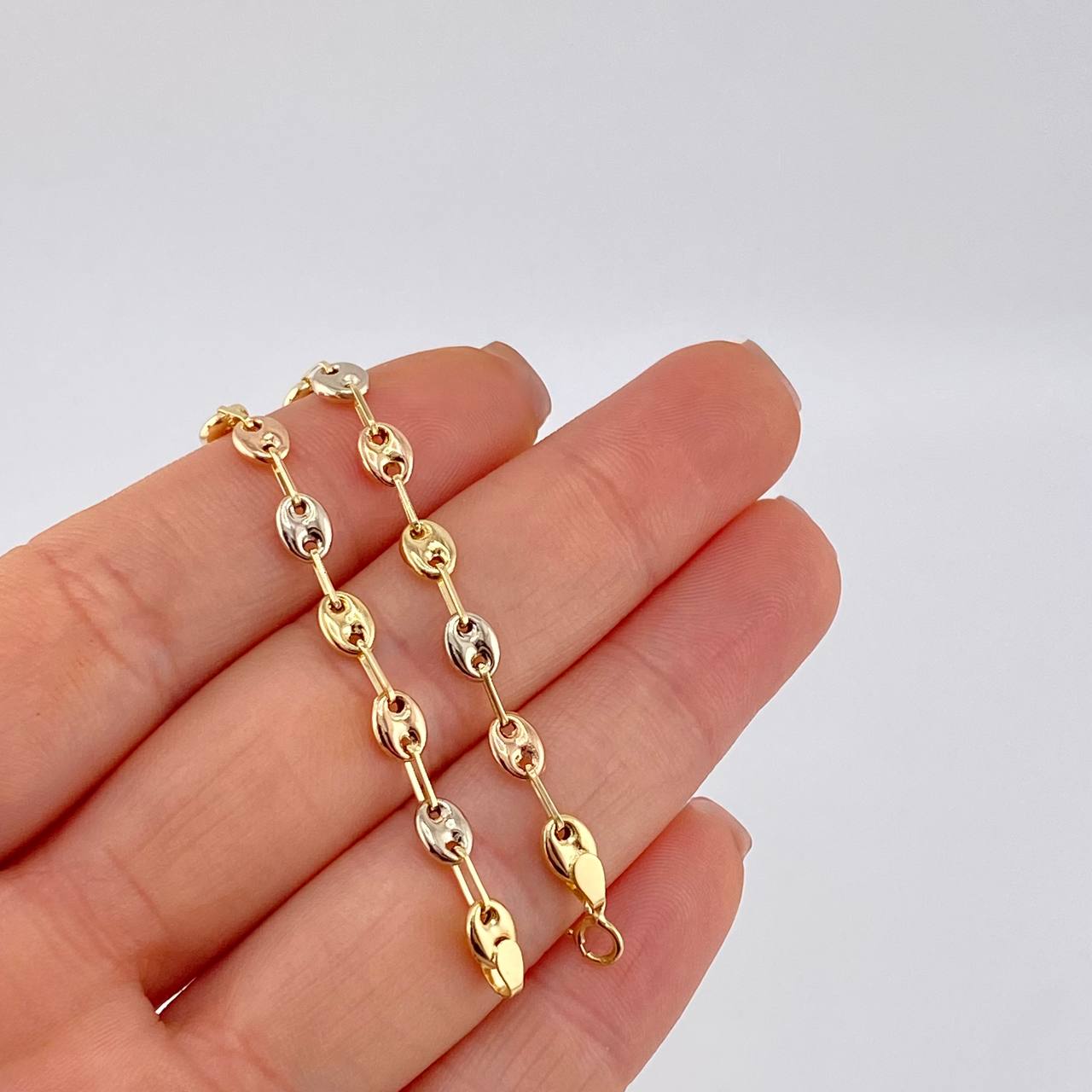 Bracelet Gc 2.65 g / 7 3/4 in / 4.5 mm Three Golds 18K