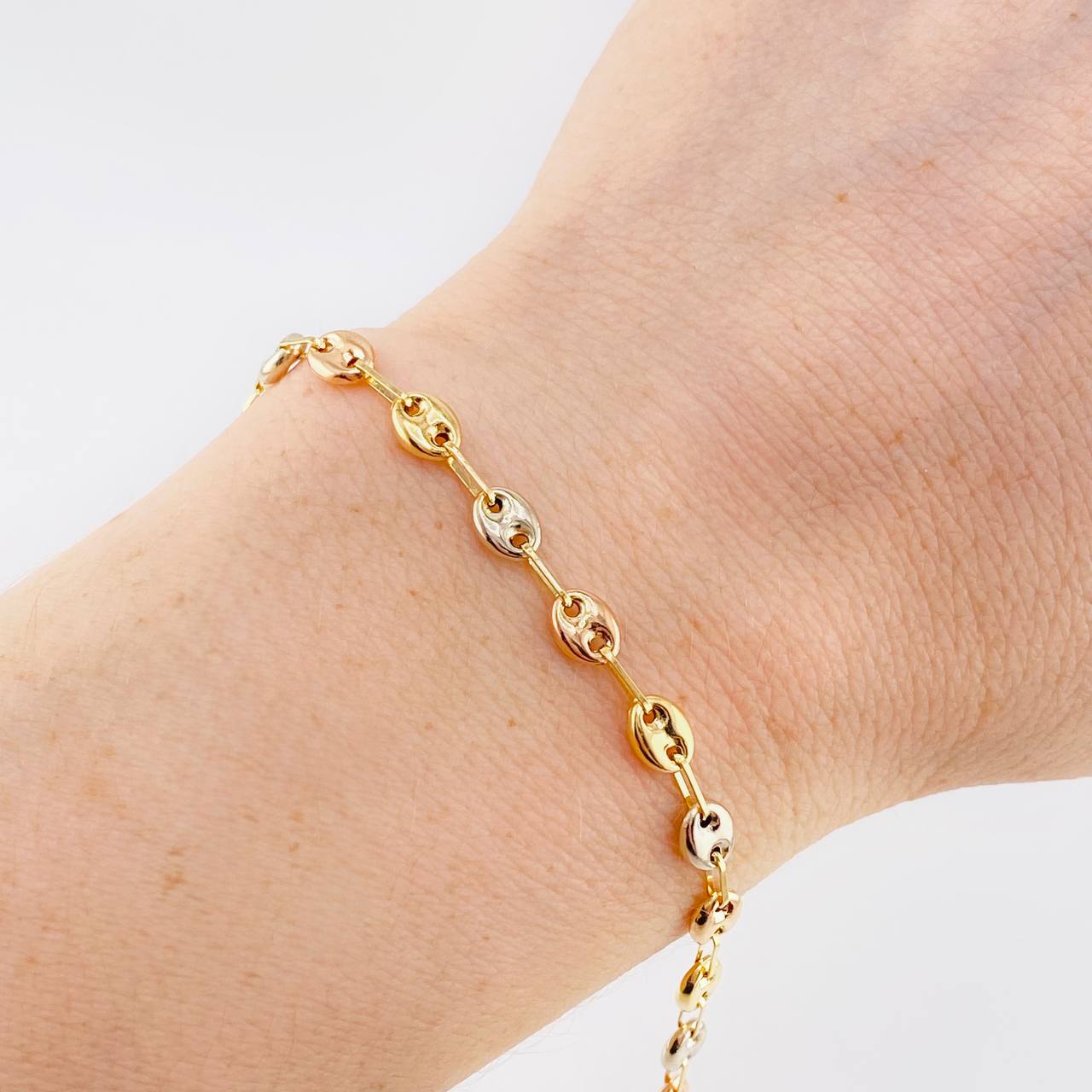 Bracelet Gc 2.65 g / 7 3/4 in / 4.5 mm Three Golds 18K