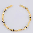 Bracelet Rustic Barrel Relief 4.25 g / 7 1/4 in / 3.7 mm Yellow Gold 18K